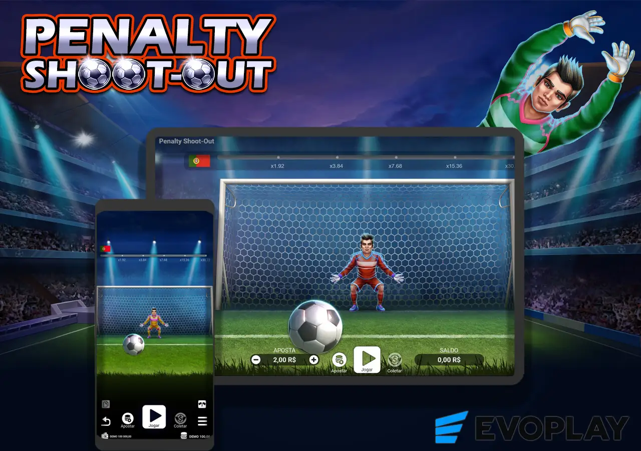 Penalty Shoot Out - Apostar e jogar por Dinheiro Real