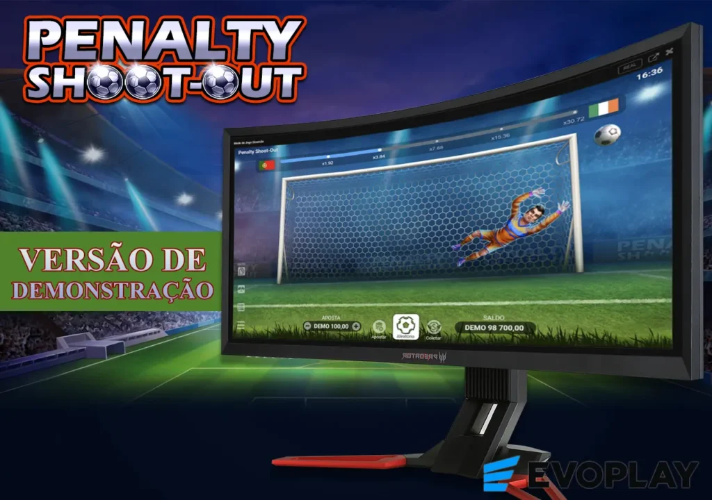 Versão de demonstração do jogo no site oficial - Penalty Shoot Out