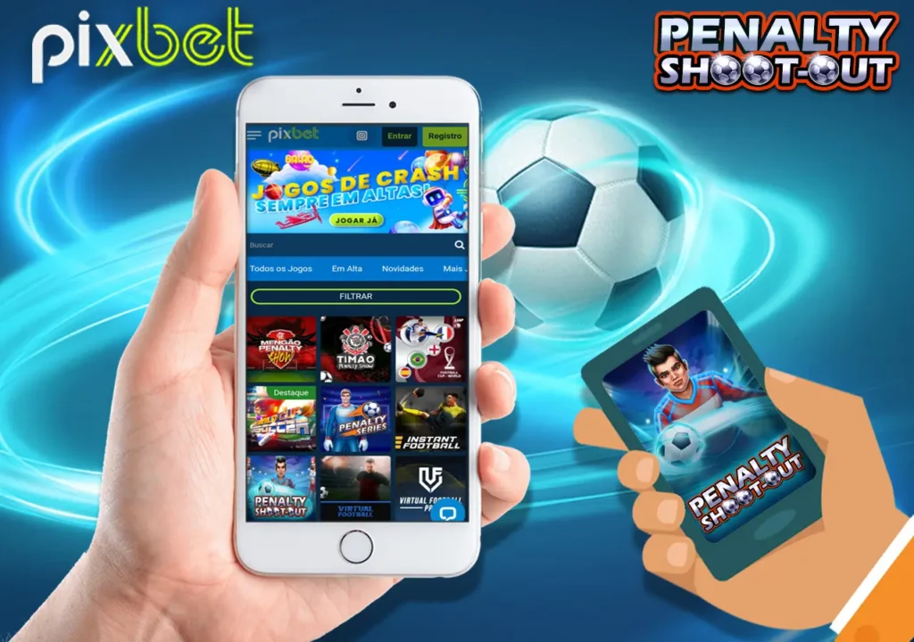 Jogue na Penalty Shoot Out com o aplicativo móvel